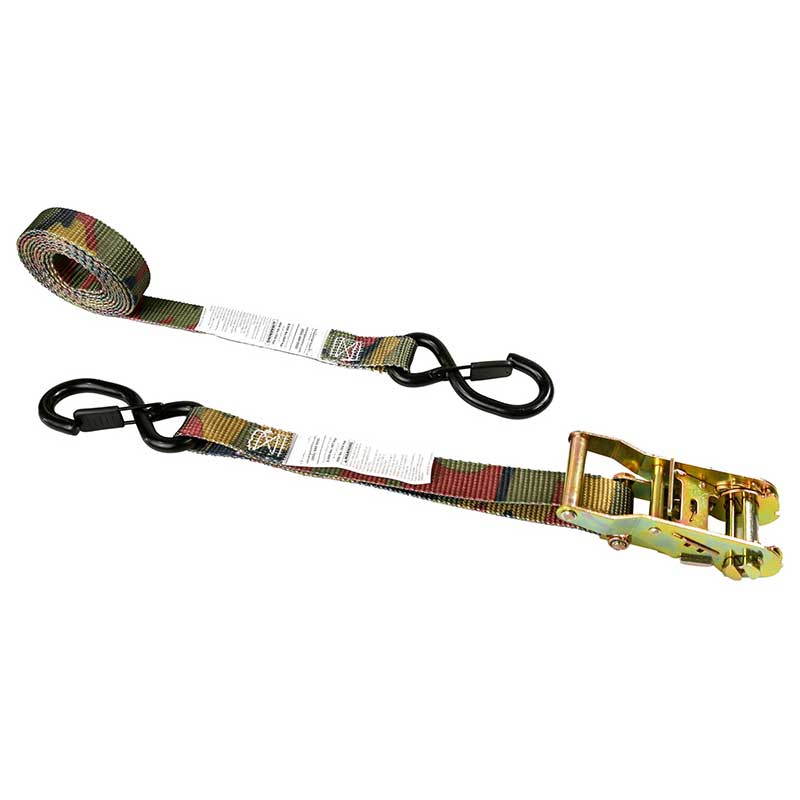 1 X 8' Camo Zuhaitz euskarria Trinko-uhala biniloz estalitako S-kako eta atezainarekin